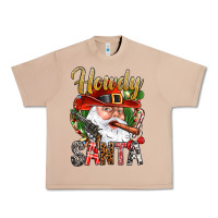 Burro Howdy Santa Urban Heavy Tee - NancyCooperArtShop