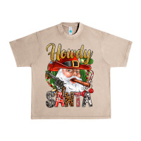 French Oak Howdy Santa Urban Heavy Tee - NancyCooperArtShop