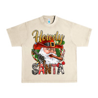 Sandshell Howdy Santa Urban Heavy Tee - NancyCooperArtShop