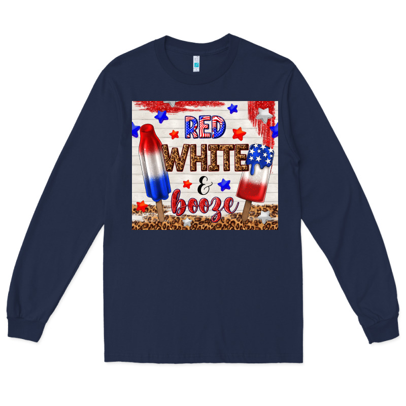 Red White And Booze Long Sleeve Tee by TumblerDesignByShophia | Teevron