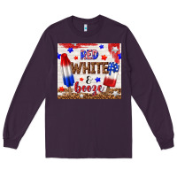 Plum red white and booze Long Sleeve Tee - TumblerDesignByShophia