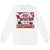 White red white and booze Long Sleeve Tee - TumblerDesignByShophia
