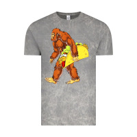 Cloud Rock bigfoot carrying taco Vintage Tee - DesigneFamous