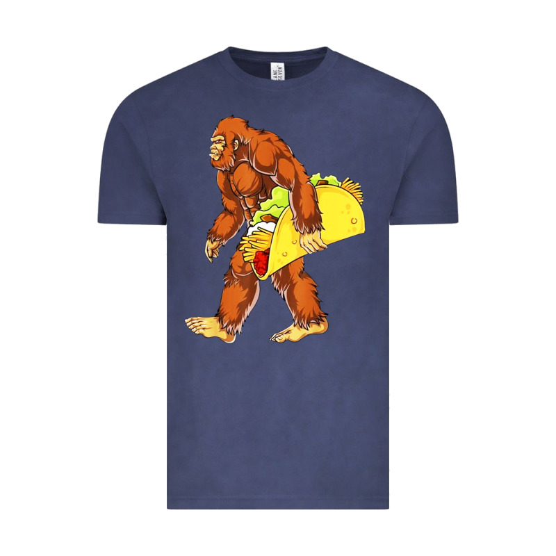 Bigfoot Carrying Taco Vintage Tee by DesigneFamous | Teevron