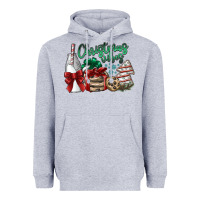 Heather Grey christmas vibes Heavyweight Hoodie - SublimationCraftShop
