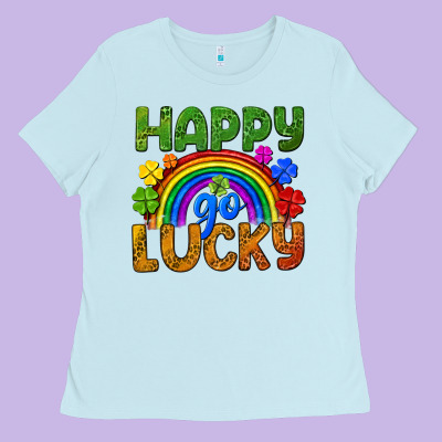 Western Happy Go Lucky Lgbtq+ Ladies Tee Designed By Bundleandbundleshop