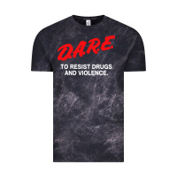 Cloud Black d a r e anti drugs Vintage Tee - DesigneFamous
