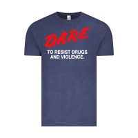 Vintage Denim d a r e anti drugs Vintage Tee - DesigneFamous
