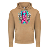 Vintage Camel cancer ribbon with angel wings Vintage Hoodie - NancyCooperArtShop