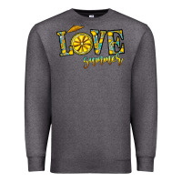 Charcoal Heather love summer Premium Sweatshirt - CowhideDigitalArt
