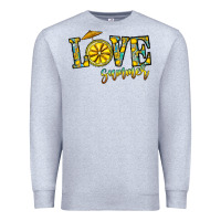 Heather Grey love summer Premium Sweatshirt - CowhideDigitalArt
