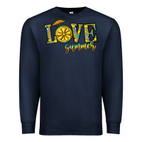Navy love summer Premium Sweatshirt - CowhideDigitalArt