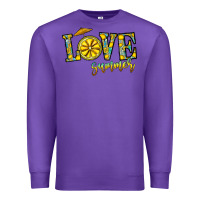 Purple love summer Premium Sweatshirt - CowhideDigitalArt