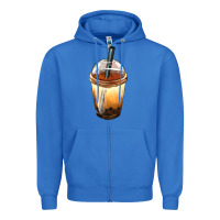 True Royal Bobba cup Zipper Hoodie - FaDigitalArtStudio