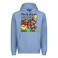 Colony Blue When Life Gives You Lemons Boil Some Crawfish Mardi Gras Premium Hoodie - FaDigitalArtStudio