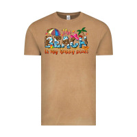 Vintage Camel the beach is my happy place Vintage Tee - NancyCooperArtShop