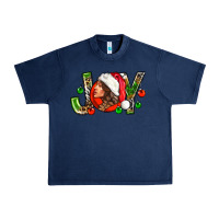 Navy Joy with woman Urban Heavy Tee - NancyCooperArtShop