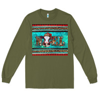 Army Green western christmas baby cow noel tumbler Long Sleeve Tee - Jasminsmagicworld