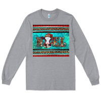Heather Grey western christmas baby cow noel tumbler Long Sleeve Tee - Jasminsmagicworld