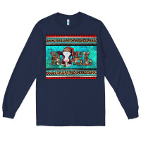 Navy western christmas baby cow noel tumbler Long Sleeve Tee - Jasminsmagicworld
