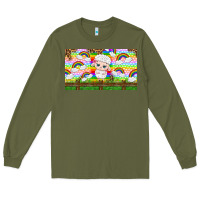 Army Green cute sheep Long Sleeve Tee - TumblerDesignByShophia