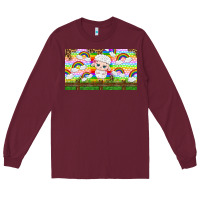 Burgundy cute sheep Long Sleeve Tee - TumblerDesignByShophia