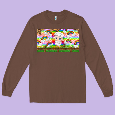 Cute Sheep Long Sleeve Tee Designed By Tumblerdesignbyshophia