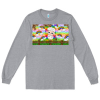 Heather Grey cute sheep Long Sleeve Tee - TumblerDesignByShophia