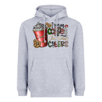 Heather Grey I Run On Coffee And Christmas Cheers Heavyweight Hoodie - CowhideDigitalArt