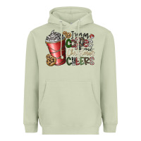 Matcha I Run On Coffee And Christmas Cheers Heavyweight Hoodie - CowhideDigitalArt