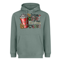 Sage I Run On Coffee And Christmas Cheers Heavyweight Hoodie - CowhideDigitalArt