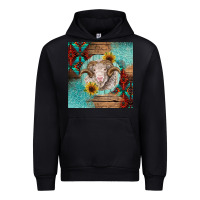 Black western merino Urban Hoodie - BarkalooDesign