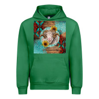 Emerald western merino Urban Hoodie - BarkalooDesign