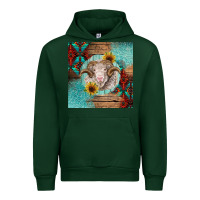 Forest Green western merino Urban Hoodie - BarkalooDesign