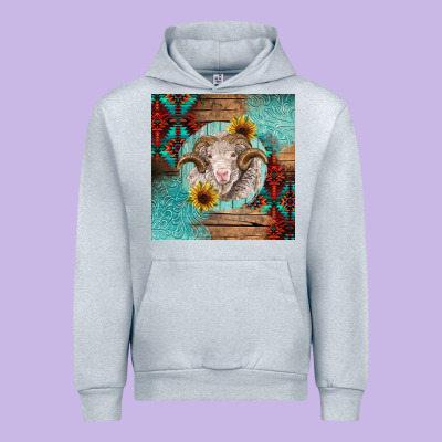 Western Merino Urban Hoodie Designed By Barkaloodesign