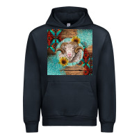 Navy western merino Urban Hoodie - BarkalooDesign