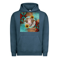 Pigment Midnight Navy western merino Urban Hoodie - BarkalooDesign