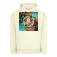 Pigment Pistachio western merino Urban Hoodie - BarkalooDesign