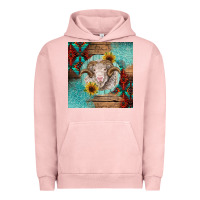 Pigment Salmon western merino Urban Hoodie - BarkalooDesign