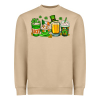 Mushroom St. Patrick's Day coffee cups Heavyweight Sweatshirt - OliviaCreatesArt