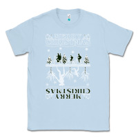 Dusty Blue Merry Christmas Classic Tee - Bettercallsaul