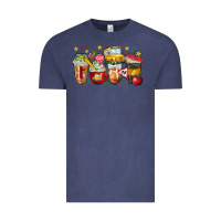 Vintage Denim school bus coffee cups Vintage Tee - NancyCooperArtShop