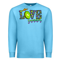 Ocean Blue love summer Premium Sweatshirt - CowhideDigitalArt