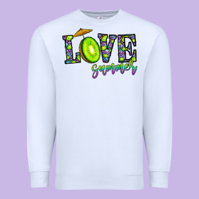 Love Summer Premium Sweatshirt Designed By Cowhidedigitalart