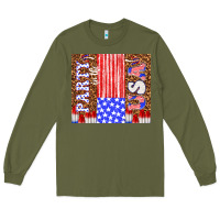 Army Green party in the usa Long Sleeve Tee - TumblerDesignByShophia