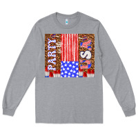 Heather Grey party in the usa Long Sleeve Tee - TumblerDesignByShophia