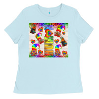 Baby Blue Western Human LGBTQ+ Tumbler Ladies Tee - BundleAndBundleShop