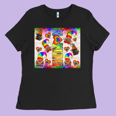 Western Human Lgbtq+ Tumbler Ladies Tee Designed By Bundleandbundleshop