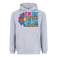 Heather Grey im just here trusting jesus Heavyweight Hoodie - CowhideDigitalArt
