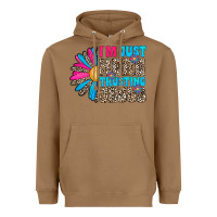 Toasted Coconut im just here trusting jesus Heavyweight Hoodie - CowhideDigitalArt